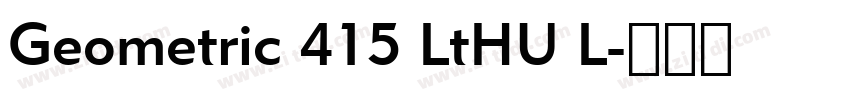 Geometric 415 LtHU L字体转换